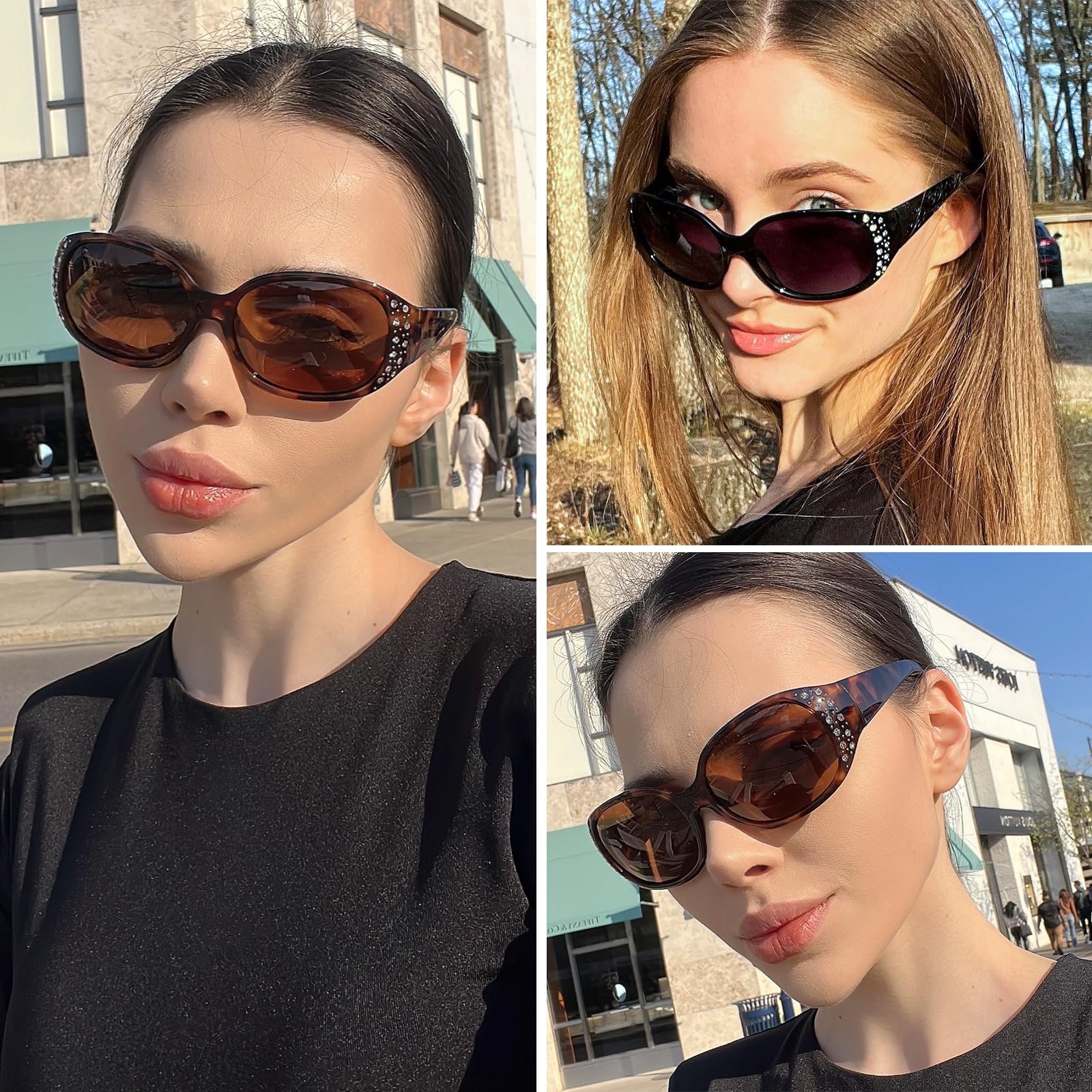 HAOLOTA Rhinestone Surround Sunglasses Women SG0008