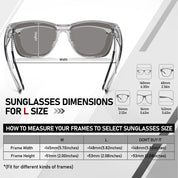 HAOLOTA Square Oversized Over Sunglasses Men SG0174L
