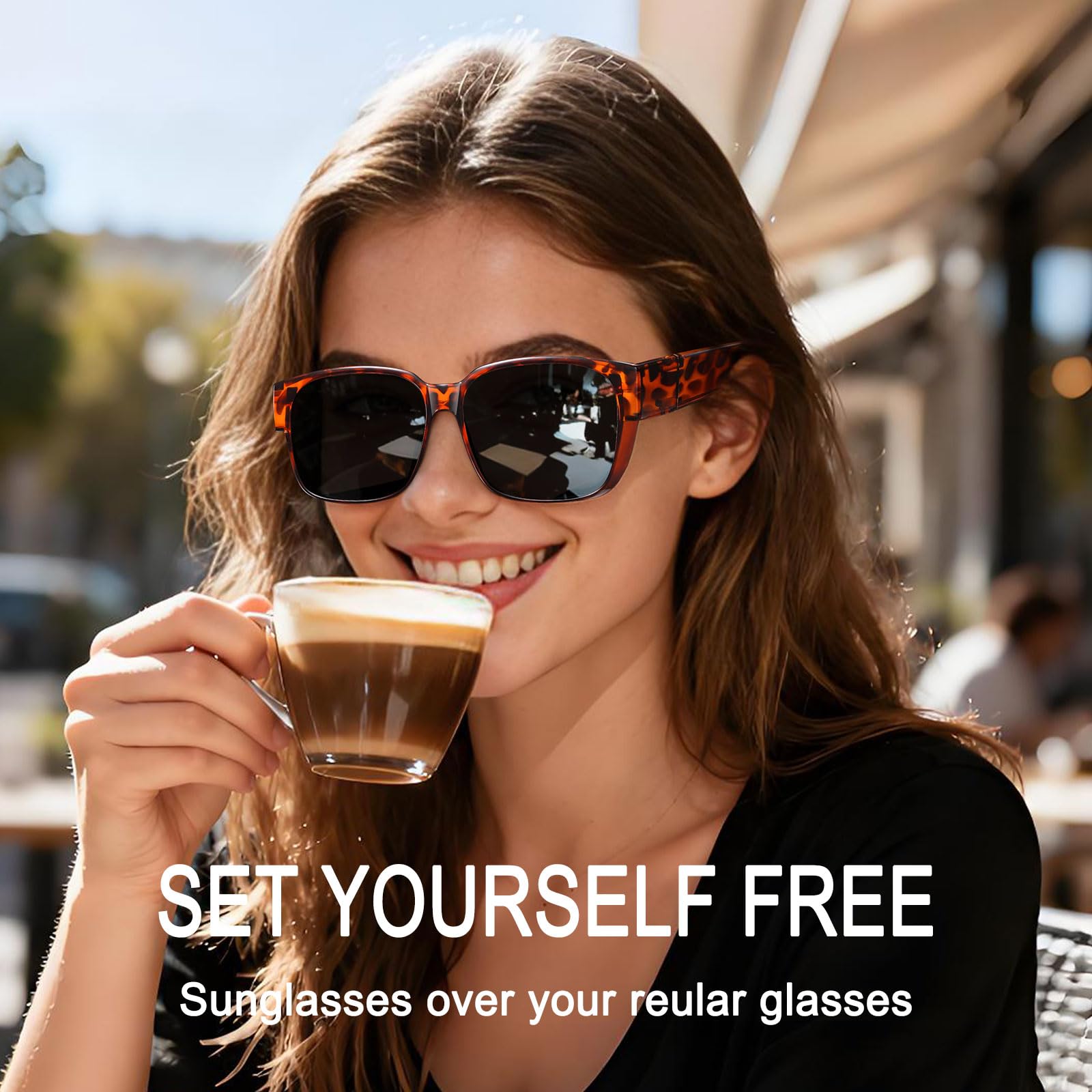 HAOLOTA 3pcs Polarized Over Sunglasses Men Women SG1824-3P