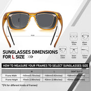 HAOLOTA Square Oversized Over Sunglasses Men SG0174L