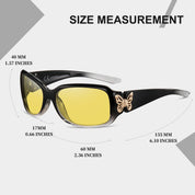 HAOLOTA Butterfly Night Driving Glasses Women NV0012