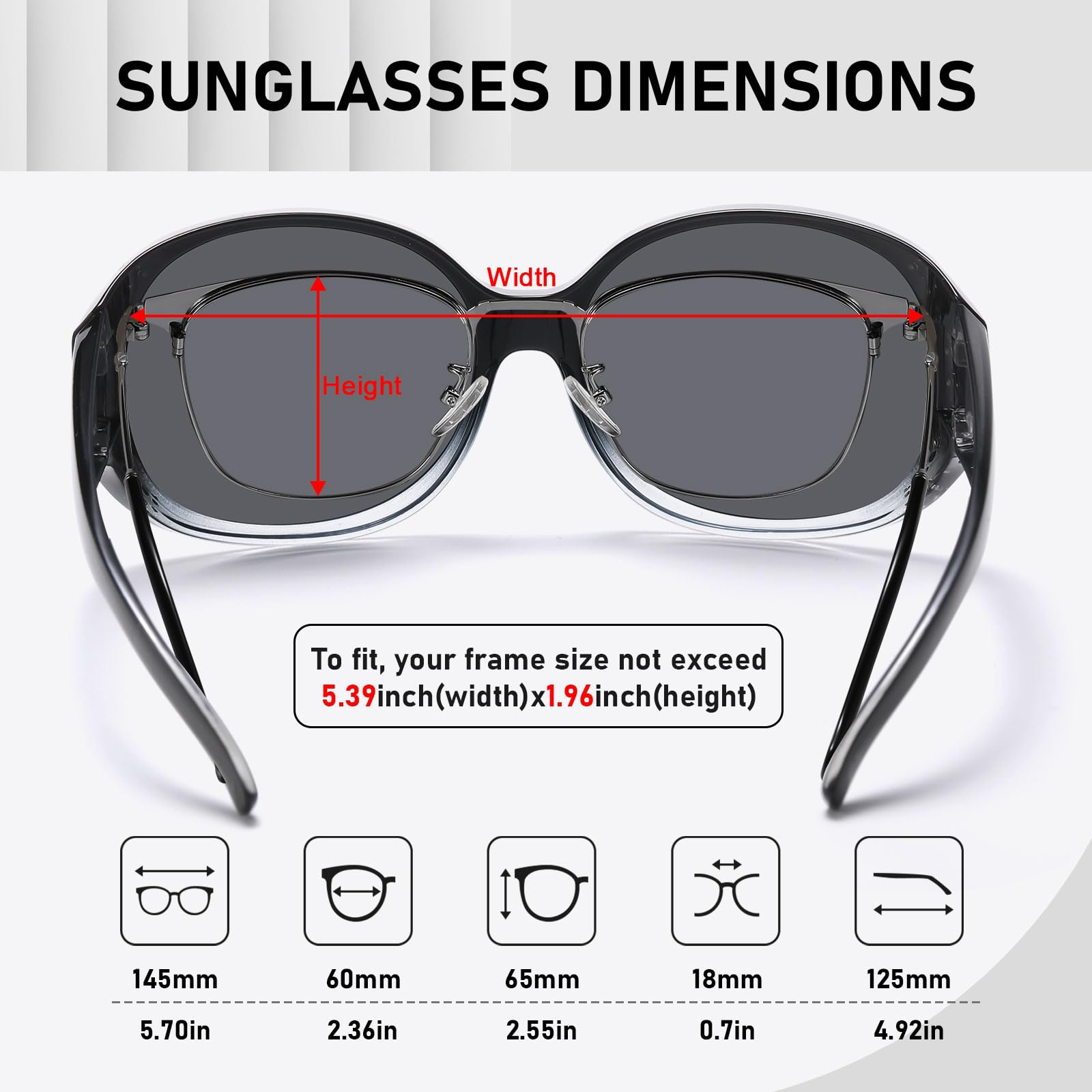 HAOLOTA Rhinestone Fit Over Sunglasses Women SG0108