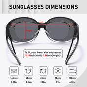 HAOLOTA Rhinestone Fit Over Sunglasses Women SG0108