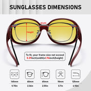 HAOLOTA Rhinestone Night Driving Over Glasses Women NV0108