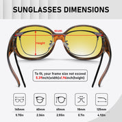 HAOLOTA Rhinestone Night Driving Over Glasses Women NV0108