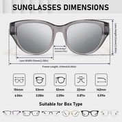 HAOLOTA Small Cat Eye Fit Over Sunglasses Women SG0171