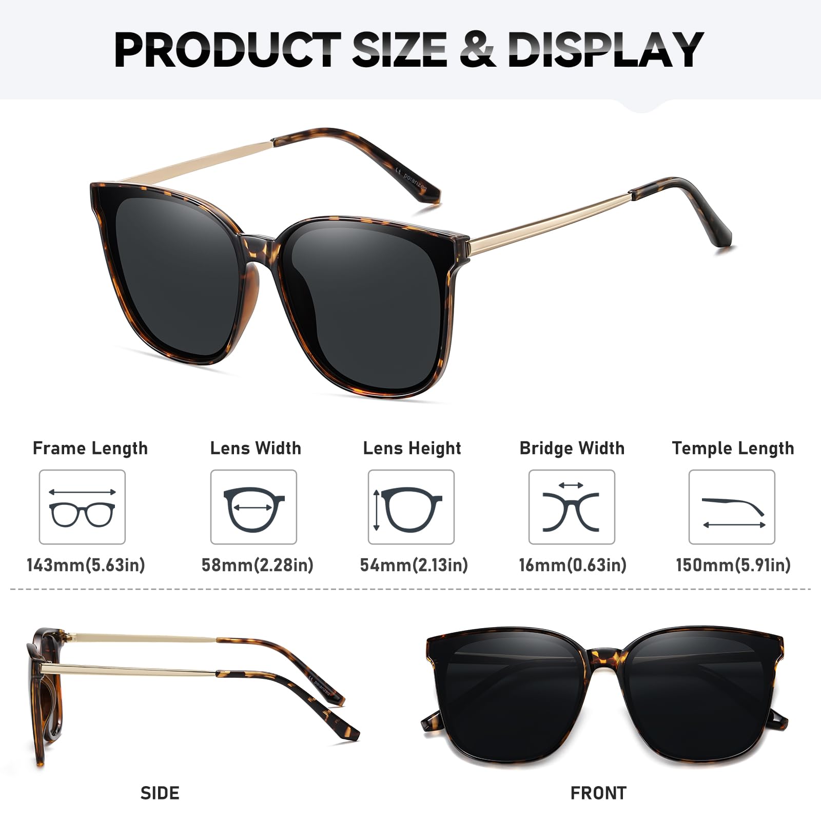 HAOLOTA Metal Frame Cat Eye Sunglasses Women SG1066