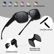 HAOLOTA Small Sunglasses Over Glasses Women SG0513