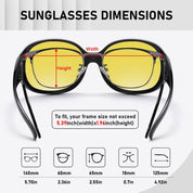 HAOLOTA Rhinestone Night Driving Over Glasses Women NV0108