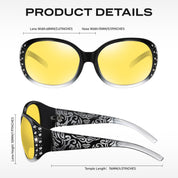 HAOLOTA Rhinestone Night Driving Glasses Women NV0008
