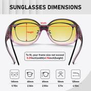 HAOLOTA Rhinestone Night Driving Over Glasses Women NV0108