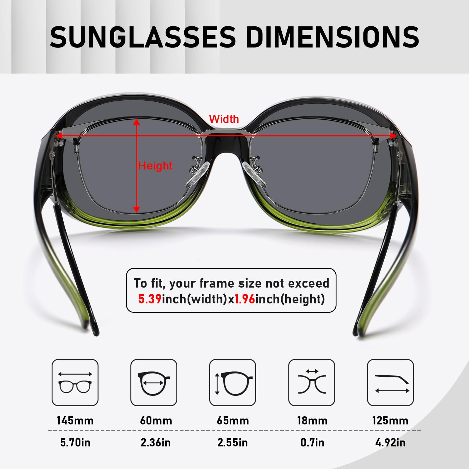 HAOLOTA Rhinestone Fit Over Sunglasses Women SG0108