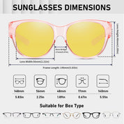 HAOLOTA Night Driving Glasses Over Glasses Women NV0179
