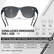 HAOLOTA Square Oversized Over Sunglasses Men SG0174L