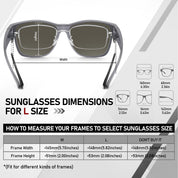 HAOLOTA Square Oversized Over Sunglasses Men SG0174L