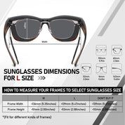 HAOLOTA Square Oversized Over Sunglasses Men SG0174L