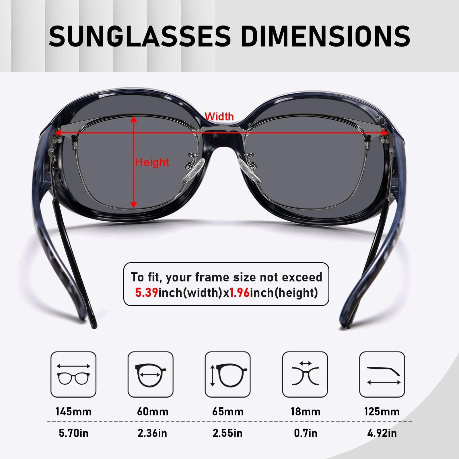 HAOLOTA Rhinestone Fit Over Sunglasses Women SG0108
