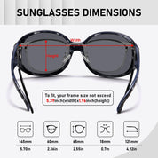 HAOLOTA Rhinestone Fit Over Sunglasses Women SG0108