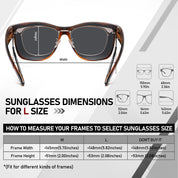 HAOLOTA Square Oversized Over Sunglasses Men SG0174L