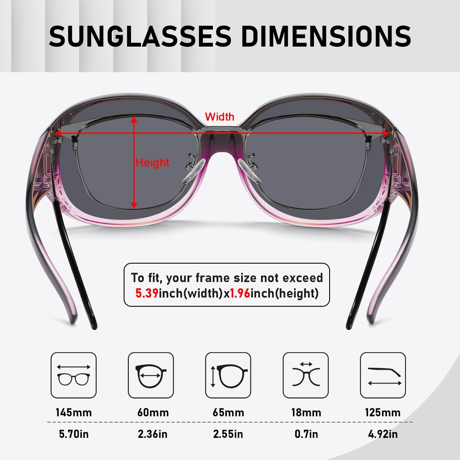 HAOLOTA Rhinestone Fit Over Sunglasses Women SG0108