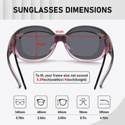 HAOLOTA Rhinestone Fit Over Sunglasses Women SG0108