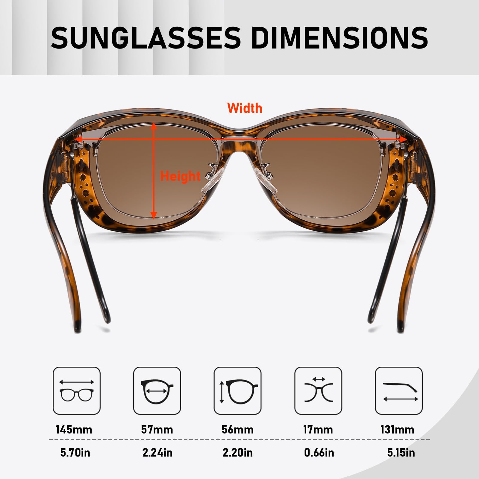 HAOLOTA Rhinestone Fit Over Sunglasses Women SG0107