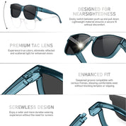 HAOLOTA Square Shades Fit-Over Sunglasses Men SG0174M