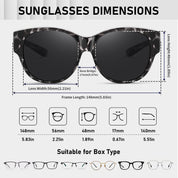 HAOLOTA Cat Eye Sunglasses Over Glasses SG0179