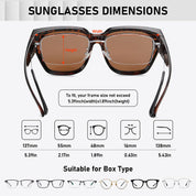 HAOLOTA Square Shapes Fit-Over Sunglasses SG0512