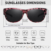 HAOLOTA Cat Eye Sunglasses Over Glasses Women SG0173