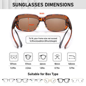 HAOLOTA Small Sunglasses Over Glasses Women SG0513