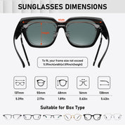 HAOLOTA Square Shapes Fit-Over Sunglasses SG0512