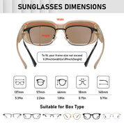 HAOLOTA Small Sunglasses Over Glasses Women SG0513