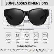 HAOLOTA Cat Eye Sunglasses Over Glasses SG0179
