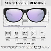 HAOLOTA Cat Eye Sunglasses Over Glasses Women SG0173