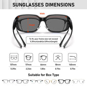 HAOLOTA Small Sunglasses Over Glasses Women SG0513