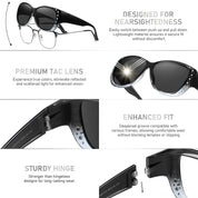 HAOLOTA Rhinestone Fit Over Sunglasses Women SG0107