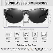 HAOLOTA Cat Eye Sunglasses Over Glasses Women SG0173