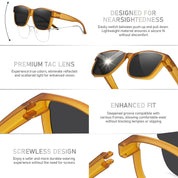 HAOLOTA Square Oversized Over Sunglasses Men SG0174L