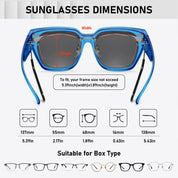 HAOLOTA Square Shapes Fit-Over Sunglasses SG0512