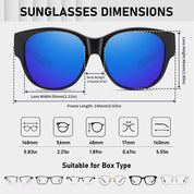 HAOLOTA Cat Eye Sunglasses Over Glasses SG0179