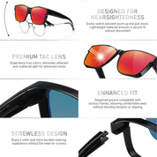 HAOLOTA Square Oversized Over Sunglasses Men SG0174L