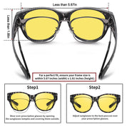 HAOLOTA Night Driving Glasses Over Glasses Women NV0179