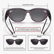 HAOLOTA Small Cat Eye Fit Over Sunglasses Women SG0171
