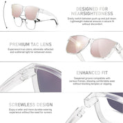 HAOLOTA Square Shades Fit-Over Sunglasses Men SG0174M