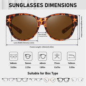 HAOLOTA Cat Eye Sunglasses Over Glasses SG0179