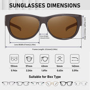 HAOLOTA Cat Eye Sunglasses Over Glasses Women SG0173