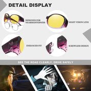 HAOLOTA Rhinestone Night Driving Over Glasses Women NV0108