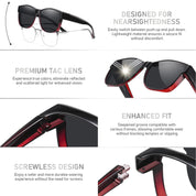 HAOLOTA Square Oversized Over Sunglasses Men SG0174L