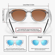 HAOLOTA Small Cat Eye Fit Over Sunglasses Women SG0171